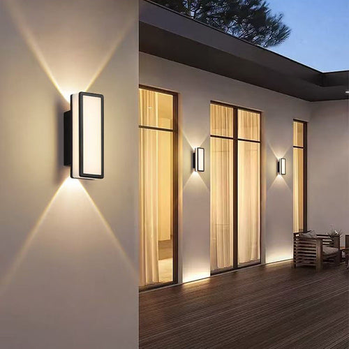 Simplicity Aluminum Acrylic LED Waterproof Wall Sconce Lamp