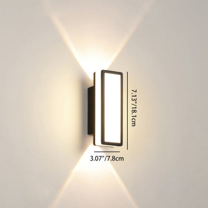 Simplicity Aluminum Acrylic LED Waterproof Wall Sconce Lamp