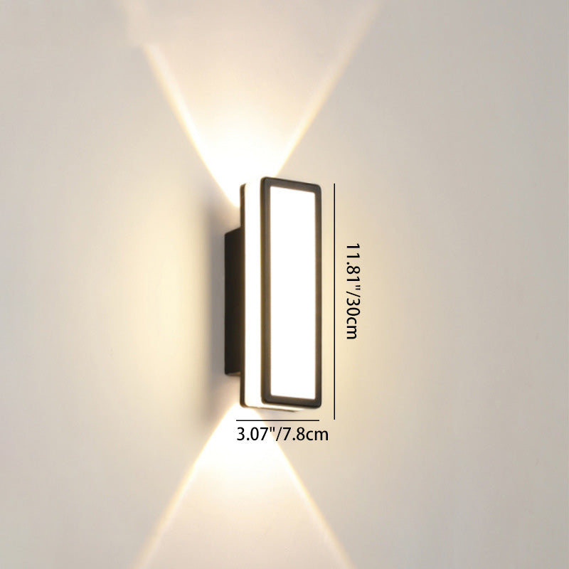 Simplicity Aluminum Acrylic LED Waterproof Wall Sconce Lamp