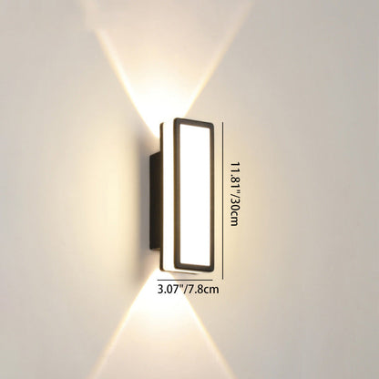 Simplicity Aluminum Acrylic LED Waterproof Wall Sconce Lamp
