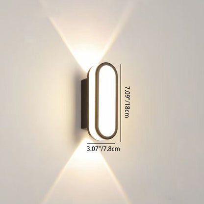 Simplicity Aluminum Acrylic LED Waterproof Wall Sconce Lamp