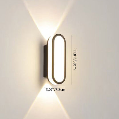 Simplicity Aluminum Acrylic LED Waterproof Wall Sconce Lamp