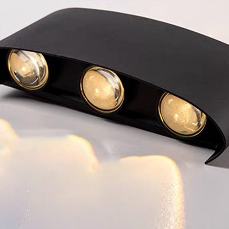 Simplicity Aluminum Acrylic LED Waterproof Wall Sconce Lamp