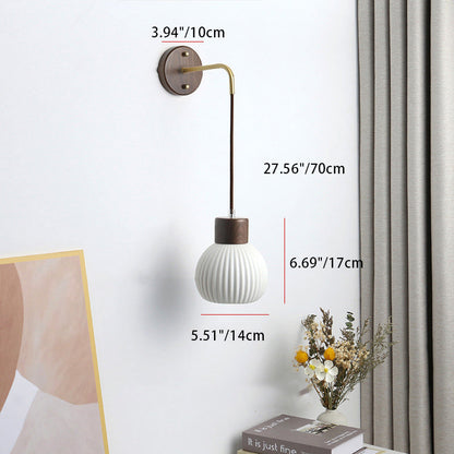 Nordic Ceramics Copper 1- Light Wall Sconce Lamp