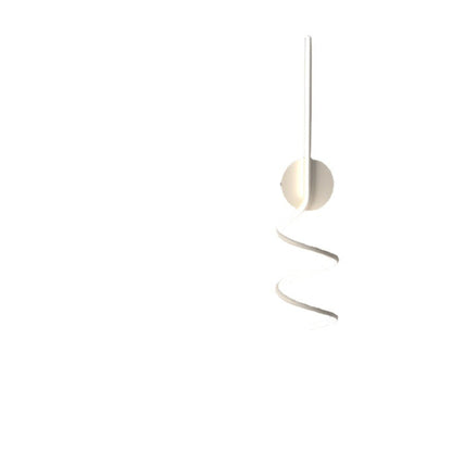 Simplicity Iron Long Curved Line LED Wall Sconce Lamp