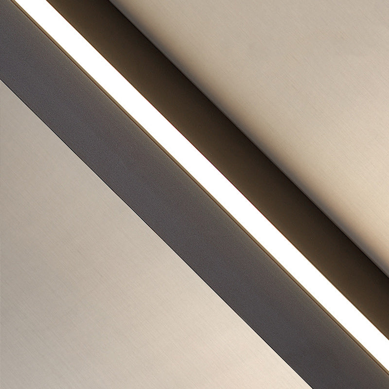 Minimalist Aluminum Iron Long Strip LED Wall Sconce Lamp
