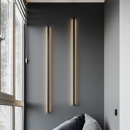 Minimalist Aluminum Iron Long Strip LED Wall Sconce Lamp