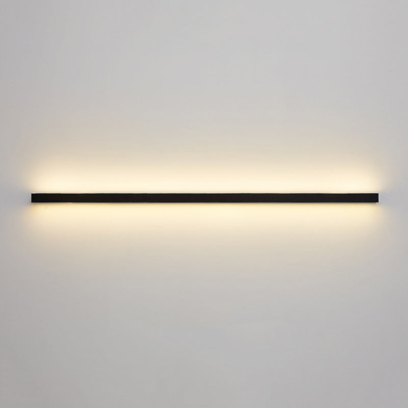 Minimalist Aluminum Iron Long Strip LED Wall Sconce Lamp