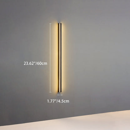 Minimalist Aluminum Iron Long Strip LED Wall Sconce Lamp