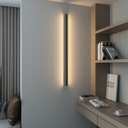 Minimalist Aluminum Iron Long Strip LED Wall Sconce Lamp