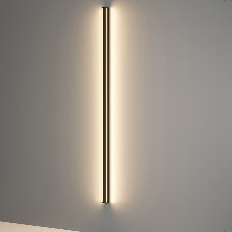 Minimalist Aluminum Iron Long Strip LED Wall Sconce Lamp