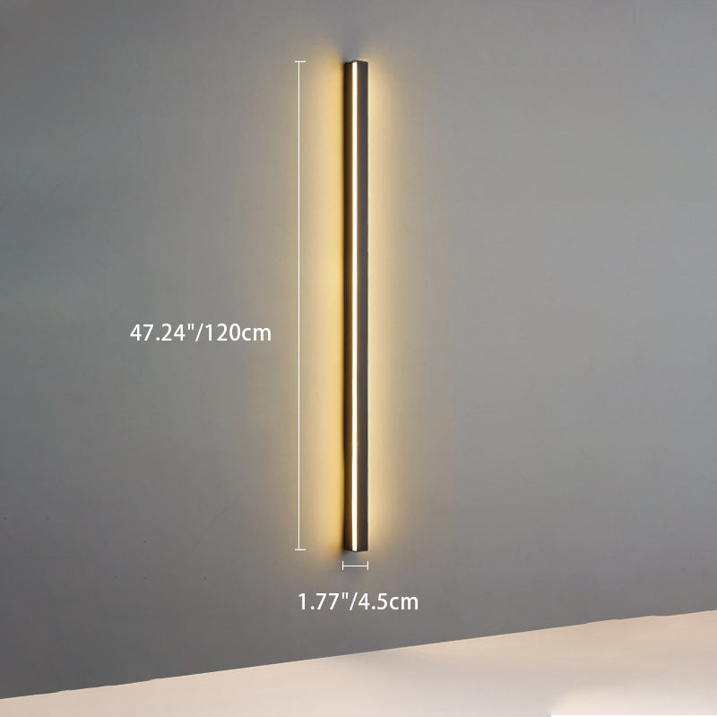 Minimalist Aluminum Iron Long Strip LED Wall Sconce Lamp