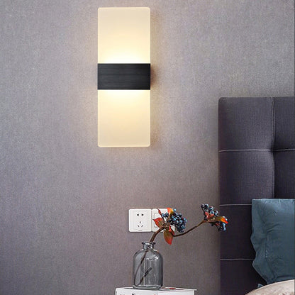 Simplicity Acrylic Aluminum Rectangle LED Wall Sconce Lamp