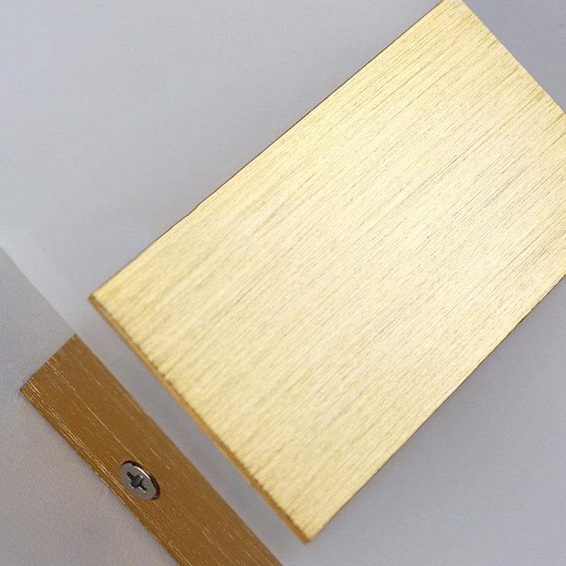 Simplicity Acrylic Aluminum Rectangle LED Wall Sconce Lamp