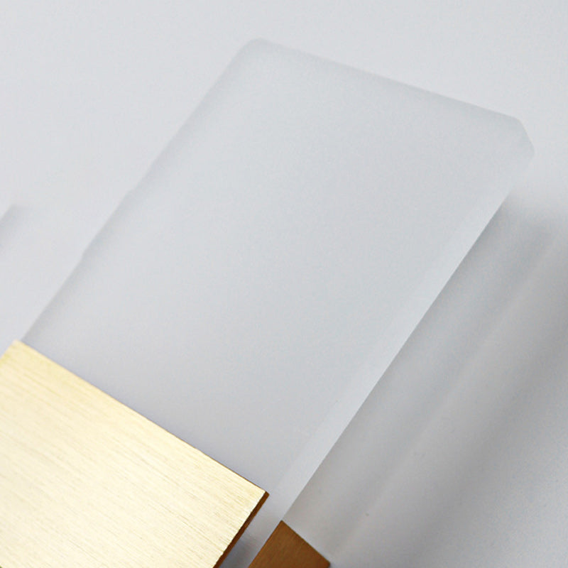 Simplicity Acrylic Aluminum Rectangle LED Wall Sconce Lamp