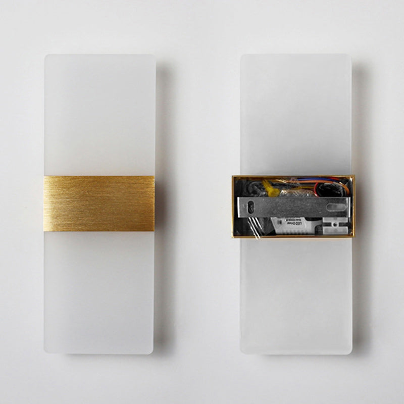 Simplicity Acrylic Aluminum Rectangle LED Wall Sconce Lamp