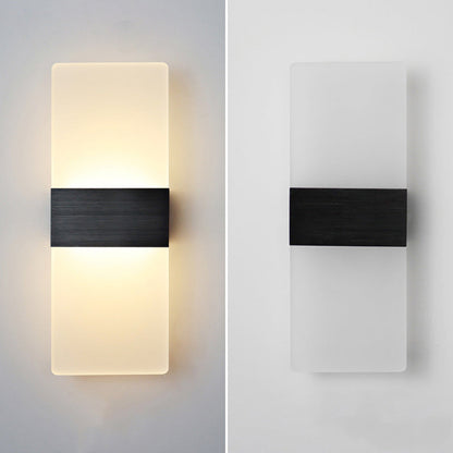 Simplicity Acrylic Aluminum Rectangle LED Wall Sconce Lamp