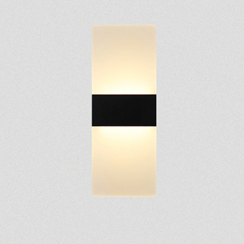 Simplicity Acrylic Aluminum Rectangle LED Wall Sconce Lamp
