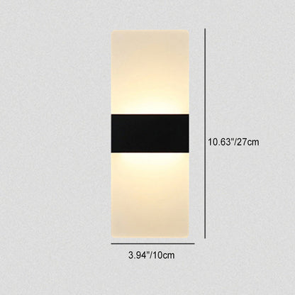 Simplicity Acrylic Aluminum Rectangle LED Wall Sconce Lamp