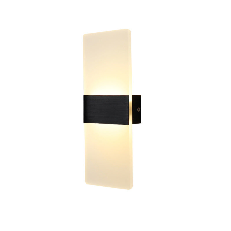 Simplicity Acrylic Aluminum Rectangle LED Wall Sconce Lamp
