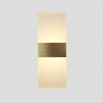 Simplicity Acrylic Aluminum Rectangle LED Wall Sconce Lamp
