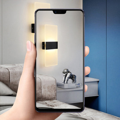 Simplicity Acrylic Aluminum Rectangle LED Wall Sconce Lamp