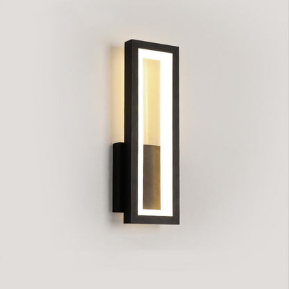 Minimalist Iron Acrylic Rectangle LED Wall Sconce Lamp
