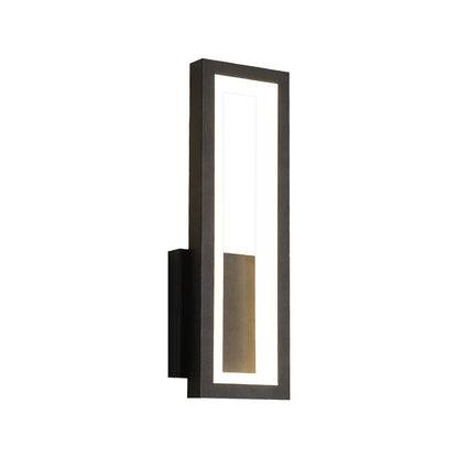 Minimalist Iron Acrylic Rectangle LED Wall Sconce Lamp