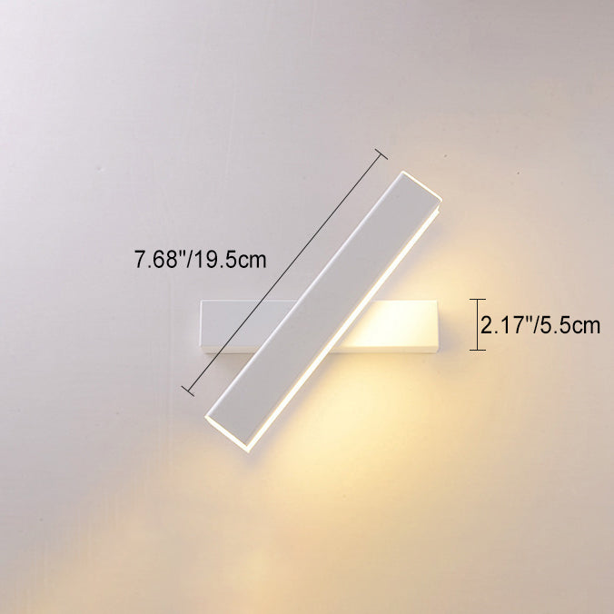 Simplicity Rectangle Acrylic Aluminum LED Wall Sconce Lamp
