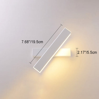 Simplicity Rectangle Acrylic Aluminum LED Wall Sconce Lamp
