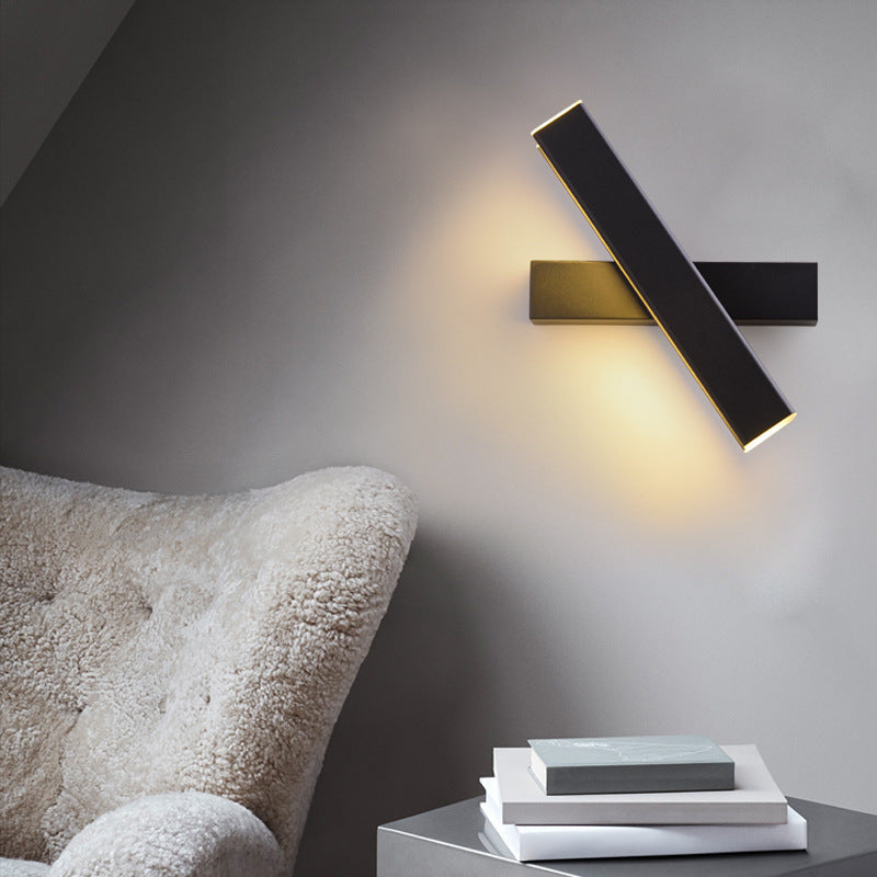 Simplicity Rectangle Acrylic Aluminum LED Wall Sconce Lamp
