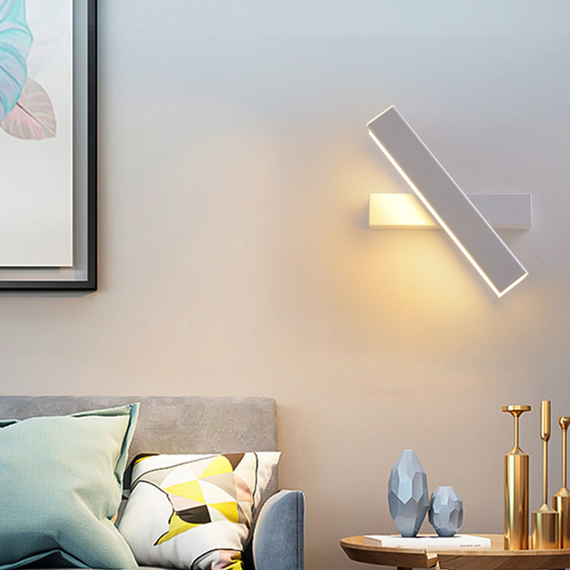 Simplicity Rectangle Acrylic Aluminum LED Wall Sconce Lamp