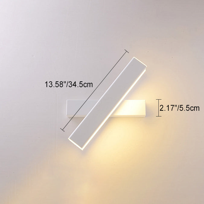 Simplicity Rectangle Acrylic Aluminum LED Wall Sconce Lamp