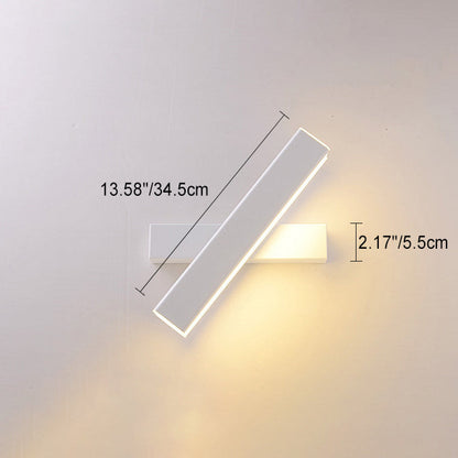 Simplicity Rectangle Acrylic Aluminum LED Wall Sconce Lamp