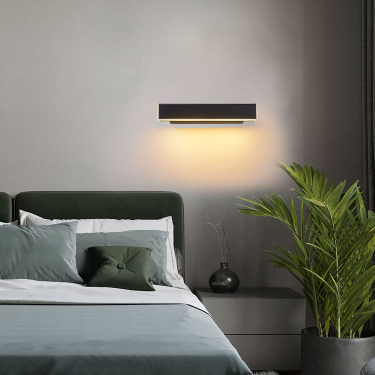 Simplicity Rectangle Acrylic Aluminum LED Wall Sconce Lamp
