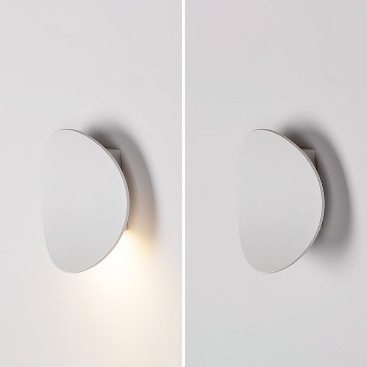 Minimalist Hardware Aluminum Round LED Wall Sconce Lamp
