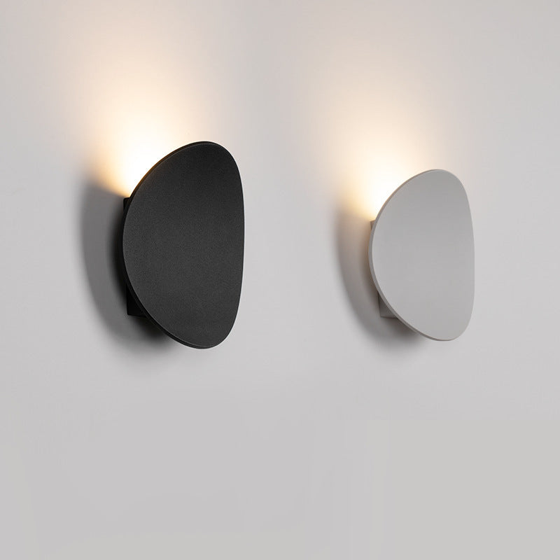 Minimalist Hardware Aluminum Round LED Wall Sconce Lamp