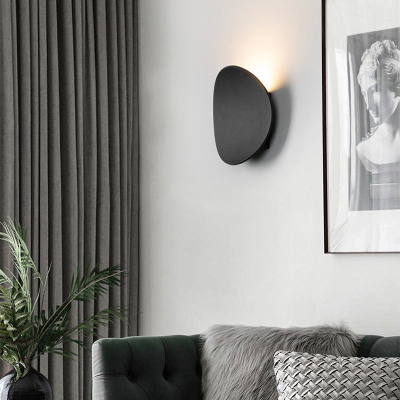 Minimalist Hardware Aluminum Round LED Wall Sconce Lamp