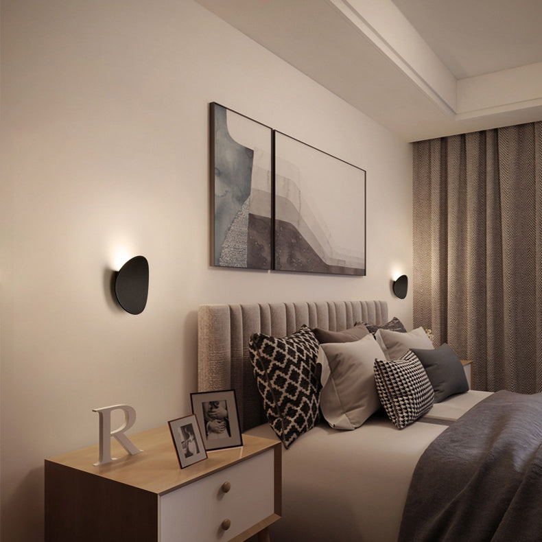 Minimalist Hardware Aluminum Round LED Wall Sconce Lamp