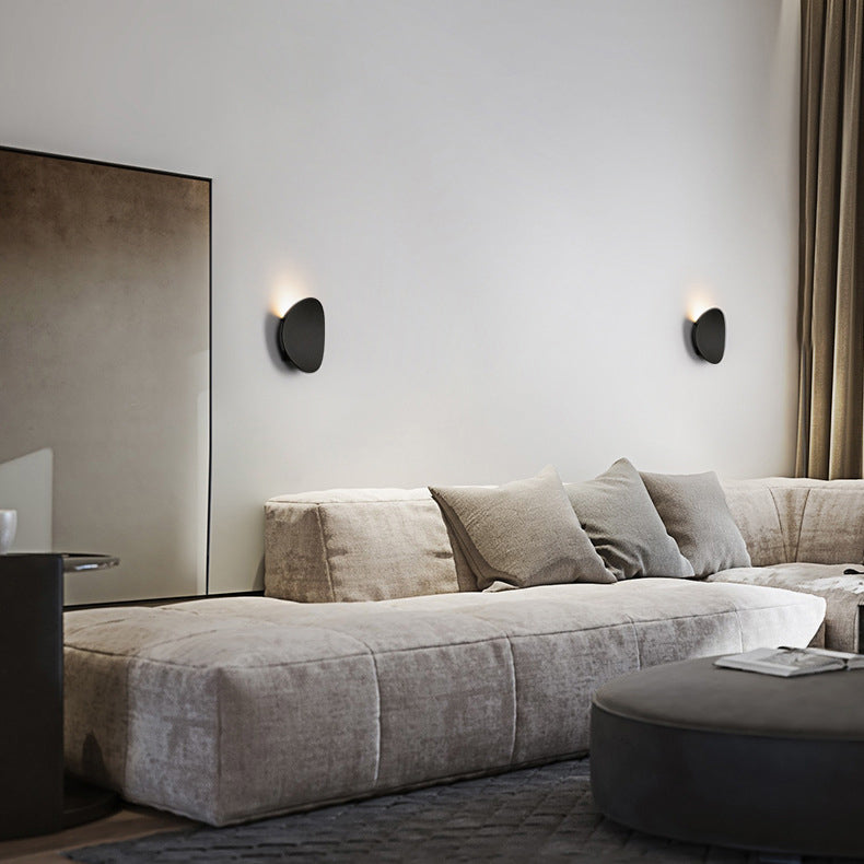 Minimalist Hardware Aluminum Round LED Wall Sconce Lamp