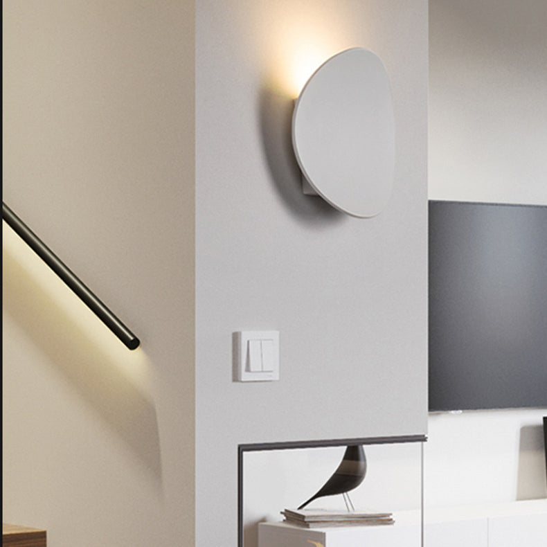 Minimalist Hardware Aluminum Round LED Wall Sconce Lamp