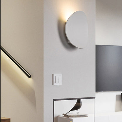 Minimalist Hardware Aluminum Round LED Wall Sconce Lamp