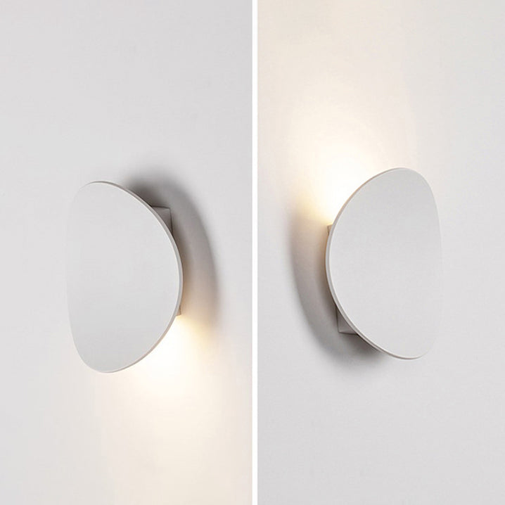 Minimalist Hardware Aluminum Round LED Wall Sconce Lamp