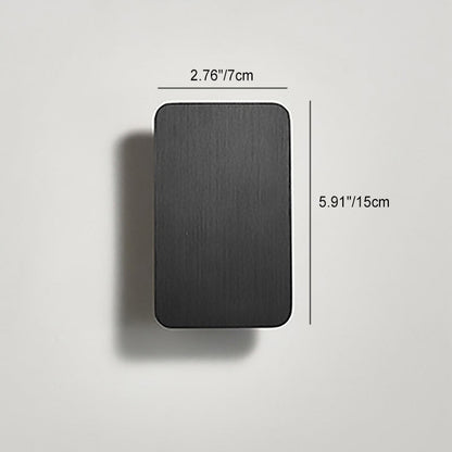 Minimalist Aluminum Small Square LED Wall Sconce Lamp