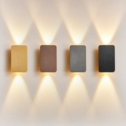 Minimalist Aluminum Small Square LED Wall Sconce Lamp