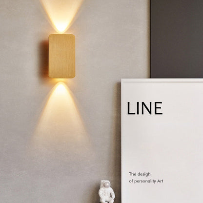 Minimalist Aluminum Small Square LED Wall Sconce Lamp