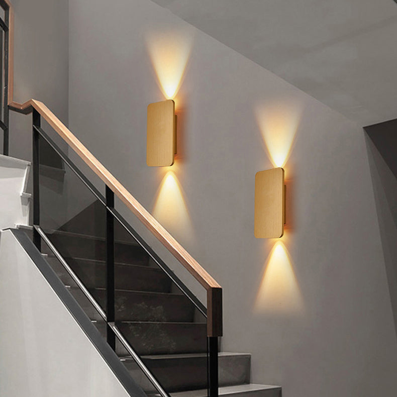Minimalist Aluminum Small Square LED Wall Sconce Lamp