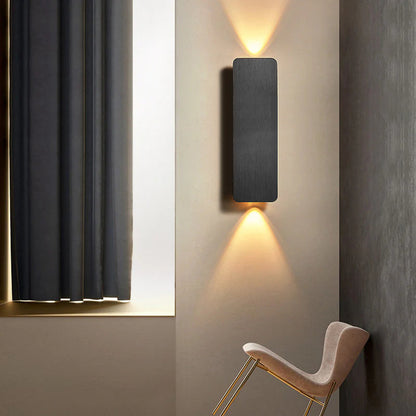 Minimalist Aluminum Small Square LED Wall Sconce Lamp