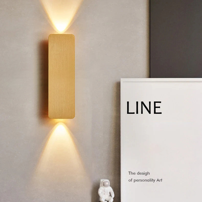 Minimalist Aluminum Small Square LED Wall Sconce Lamp