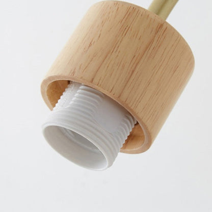 Contemporary Nordic Glass Wood 1- Light Wall Sconce Lamp